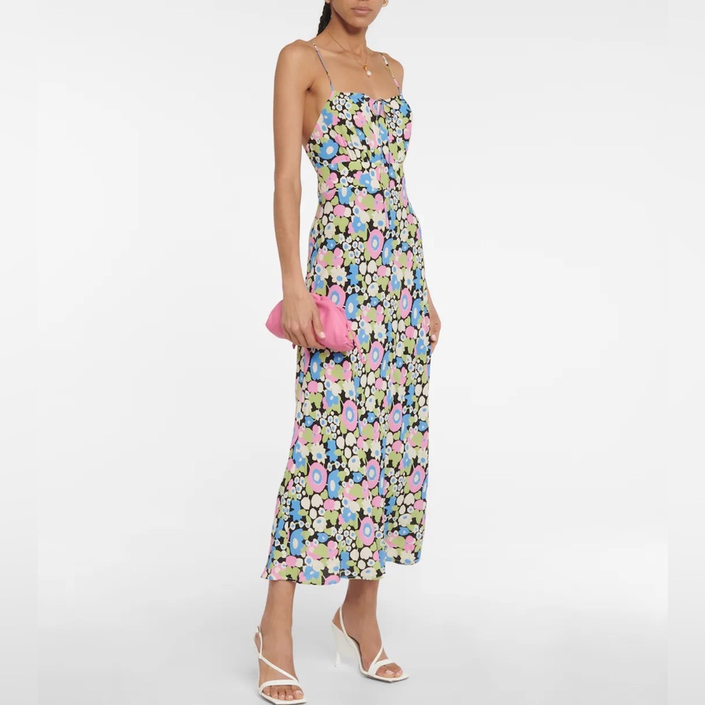 RIXO Maeve printed crepe midi dress